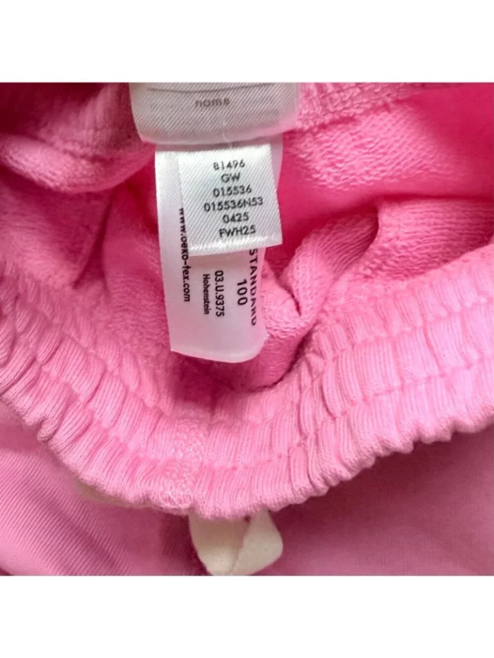 Hanna Andersson Girl Pink French Terry Sweatpants size 2T 85 cm